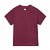 Camiseta Bebe Manga Corta Babybugz - Color Burgundy